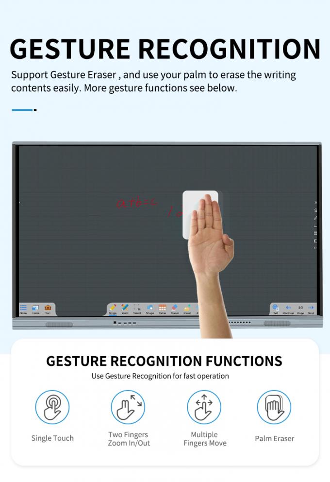 Iboard Yeni Ürün 98 " 4K Akıllı Ekran Etkileşimli Düz Panel Ekran Büyük Boyutlu Dokunmatik Ekran Görüşme Odası için Monitör 4
