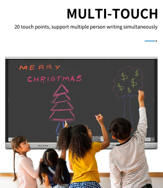 Iboard Yeni Ürün 98 " 4K Akıllı Ekran Etkileşimli Düz Panel Ekran Büyük Boyutlu Dokunmatik Ekran Görüşme Odası için Monitör 5
