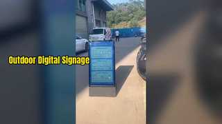 Perakende Mağaza IP65 Outdo için 43 İnç Taşınabilir Pil LCD Reklam Oynatıcı Dijital Tabela Ekranları