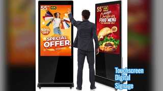 Perakende için 75 İnç Dokunmatik Ekranlı Dijital Tabela