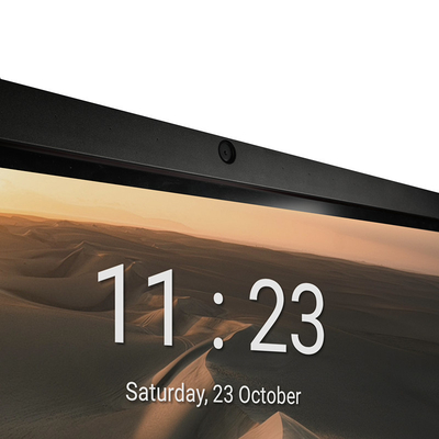 65 Etkileşimli Düz Panel Ekran Akıllı Dokunmatik Ekran Android 11, OPS Cam Mikrofonlu