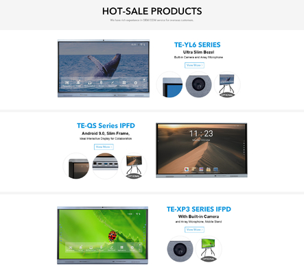 İnteraktif LCD Düz Panel Ekran 4K Android 11 Eğitim İçin OPS Yuvalı Çoklu Dokunmatik LED Ekran Monitörü