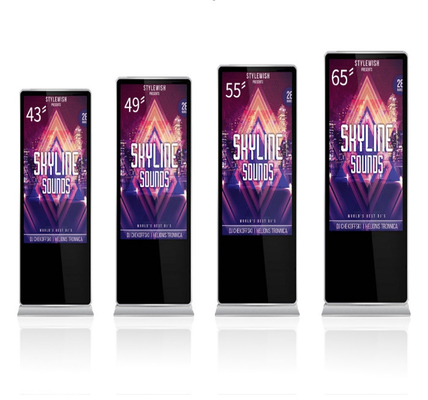 Yeni Tasarım Çoklu Dokunmatik A tipi LCD Panel Led Dijital Ekran Kiosk Reklam için Dokunmatik Ekran Kiosk
