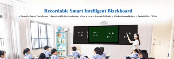 75'' Etkileşimli Dokunmatik Ekran Monitör, LED panel Akıllı Karatahta, Akıllı Kara Tahta