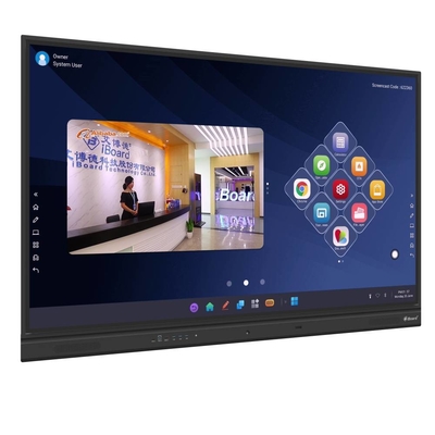 Yüksek Doğruluklu 2mm LCD Akıllı Tahta Desteği Windows Linux, Kızılötesi, Alüminyum Alaşımlı çerçeve