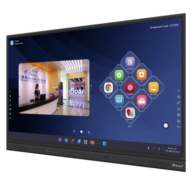 iBoard 75 86 Inch Akıllı Dokunmatik Ekran Etkileşimli Tahta Ekran Etkileşimli Tahta Sınıf Toplantı Odası İçin