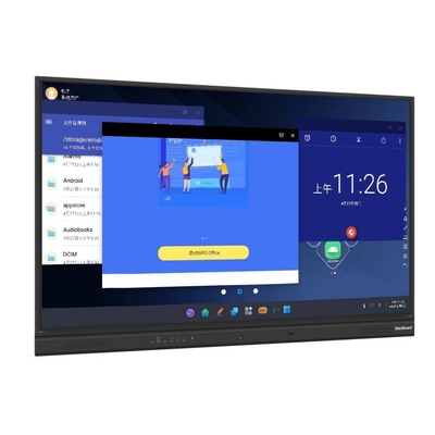Yüksek hassasiyetli kızılötesi etkileşimli beyaz tahta USB bağlantısı ile Özel Tasarımlı etkileşimli düz panel ekranı