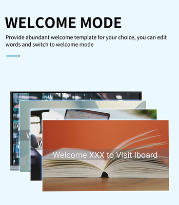 iBoard LCD Etkileşimli Beyaz Tahta Etkileşimli Panel Android 11 86 İnç Kamera Seçeneği
