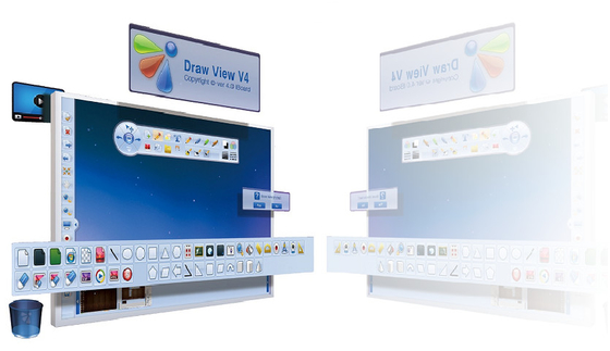 iBoard School Elektronik Etkileşimli Beyaz Tahta 86 İnç Akıllı Aktif Tahta