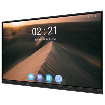 Android 13 IR Interactive Whiteboard Finger Touch 65 75 86 Inch 4K Akıllı Panel Wi-Fi ile ekran RJ45 kablosuz paylaşımı okul ofis toplantıları için tablet / telefon / dizüstü bilgisayar