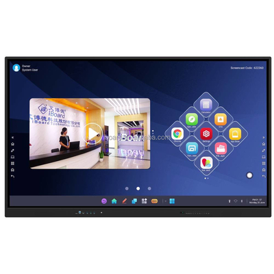 Multi Touch Android 13 iBoard Interactive Whiteboard Win Touch Panel Ekranı Eğitim Öğretimi İçin Akıllı Monitor