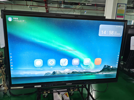 Multi Touch Android 13 iBoard Interactive Whiteboard Win Touch Panel Ekranı Eğitim Öğretimi İçin Akıllı Monitor