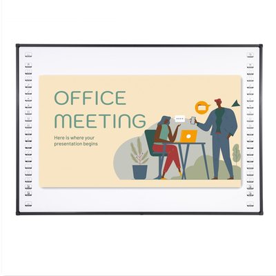90 inç IR Interactive Whiteboard Parmak/kalemle yazma Sınıf/ofis için projeksiyon tahtası