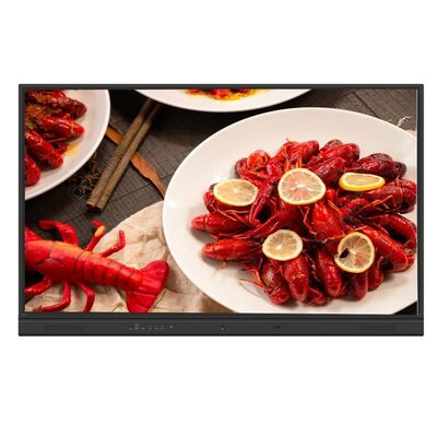 LCD Akıllı Yönetim Kurulu Android 13 55 65 75 86 98 Inch 40 Dokunma Noktası Beyaz Tahta TV Ekran Monitörü USB TYPE-C Çocuklar İçin Ekran