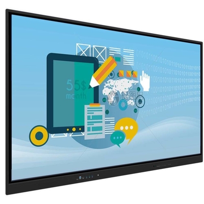 55 65 75 86 Inch Interactive Touch Screen Whiteboard Android 13 EDLA 40 Sınıf Ofis Toplantısı için Dokunma Noktası