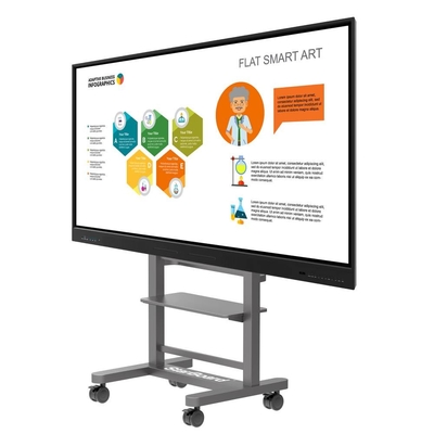 Toplantı ve öğretim için 4K Çözünürlük 86 Inch Led Akıllı Tahta Tüm Bir Bilgisayar İnteraktif Düz Panel Ekranı