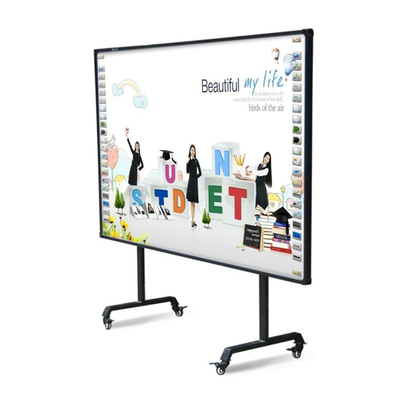 Etkileşimli Projector Tahta Özel Boyut 82 ila 120 Inç Parmak Dokunmatik Akıllı Tahta PC USB Bağlı Tahta