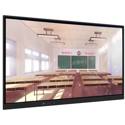 Etkileşimli Düz Panel 55 65 75 86 Inç Akıllı Ekran Monitörü LCD Ekran Android OPS Konferans Toplantıları için Tahta