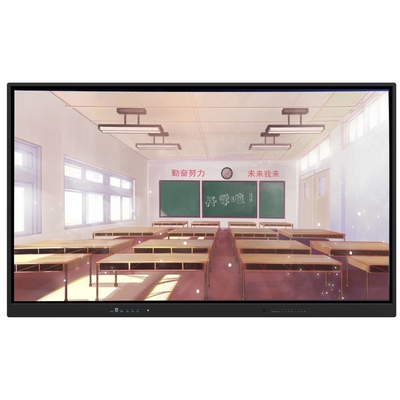 Etkileşimli Düz Panel 55 65 75 86 Inç Akıllı Ekran Monitörü LCD Ekran Android OPS Konferans Toplantıları için Tahta