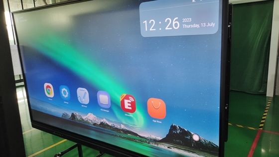 Etkileşimli Dokunmatik Ekran Whiteboard 65 75 86 98 Inch USB HDMI 20 Nokta Android 13 8+128G PC OPS Ekrani Okullar İçin