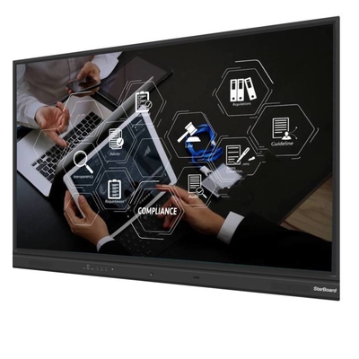 75 86 Inch IR Interactive Whiteboard Finger Touch Digital 4K UHD 3840*2160 Bilim Eğitimi Çocuklar İçin Öğretim Taşı