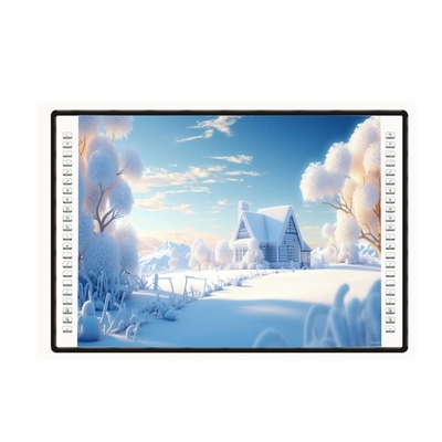 Etkileşimli Projector Taşı 4K 82 85 102 Inch Yan Çubuğu 10 Dokunma Noktası USB PC Kalem Parmak Yazma Beyaz Taş Okullar İçin