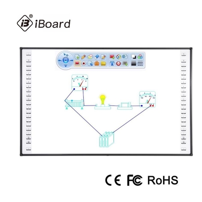 81 Inch Interactive Whiteboard 10 Nokta Dokunma Noktası çelik nano yüzey