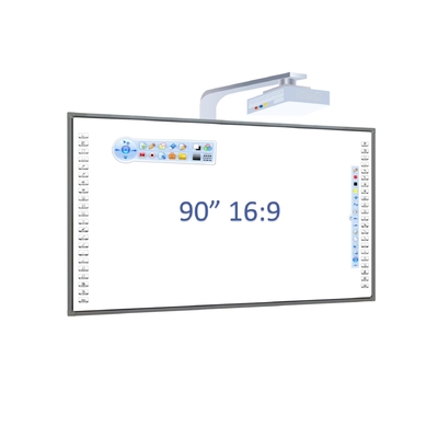 90 Inç Interactive Whiteboard Kızılötesi Dokunma çelik nano Yüzey Alüminyum Alaşım Çerçeve