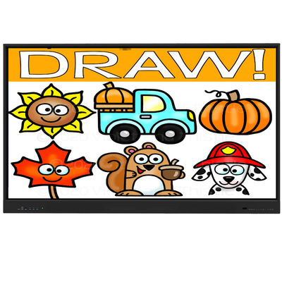 55/65/75/86/98 İşletme video konferansı ve eğitim için Inch Interactive Flat Panel