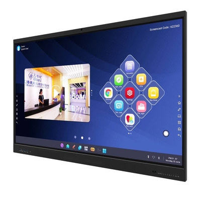EDLA CE fabrikası Kızılötesi etkileşimli beyaz tahta LAN OPS Android All in One Touch Panel 86 98 inç