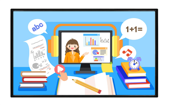 Iboard Interactive Whiteboard Overlay Kızılötesi Dokunma 120 Inç 10 Nokta USB Port 4K Projekör Oda Okulu için Beyaz Tahta