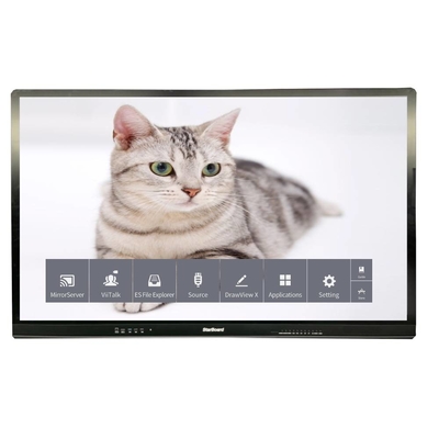 Kapasitif LCD Akıllı Kart Dokunmatik 65 Inç 4K 3840*2160 Parlama Karşıtı Tempered Glass Monitor No System For TV School Mall