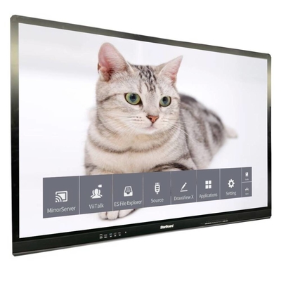 Kapasitif LCD Akıllı Kart Dokunmatik 65 Inç 4K 3840*2160 Parlama Karşıtı Tempered Glass Monitor No System For TV School Mall