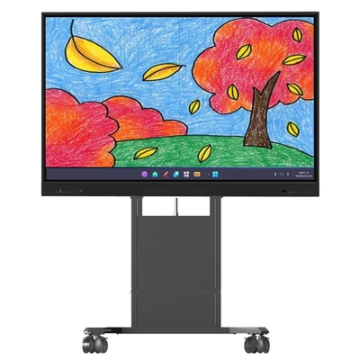 Elektrikli Yükseklik Düzenlenebilir Etkileşimli Whiteboard Stand Akıllı TV Dokunmatik Monitörler Yer veya Duvar Montajı Kullanım Standı
