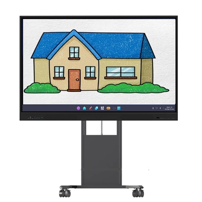 Elektrikli Yükseklik Düzenlenebilir Etkileşimli Whiteboard Stand Akıllı TV Dokunmatik Monitörler Yer veya Duvar Montajı Kullanım Standı