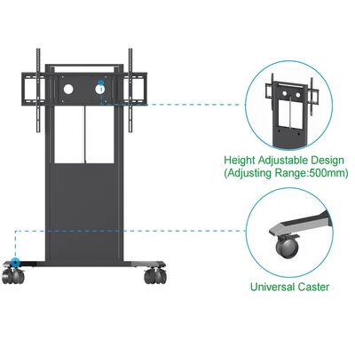 65/75/86 inç için Etkileşimli Akıllı Tahta TV Standı Zemin Standı