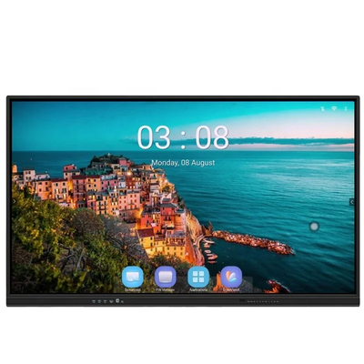 Duvar Montajlı Hoparlör Kamera Mikrofonlu Etkileşimli 4K Ultra HD Akıllı Tahta Eğitim İçin Hepsi Birde Bilgisayar Tahta