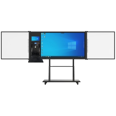 75" android Multi Finger Pen Touch 4K UHD LED Akıllı Blackboard Google PC Kamera Mikrofon Tarayıcısı Yerleşik Hareketli Destek