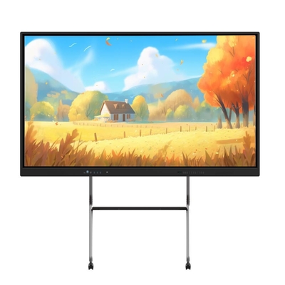 Android 13 LED Etkileşimli Whiteboard 40 Dokunma Noktası 86 inç Akıllı TV Ekranları okul öğretimi için WIFI BT HOTPOT ile
