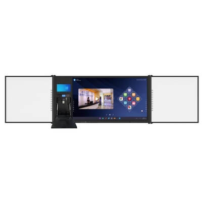 75" android Multi Finger Pen Touch 4K UHD LED Akıllı Blackboard Google PC Kamera Mikrofon Tarayıcısı Yerleşik Hareketli Destek