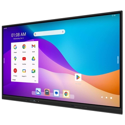 Kablosuz Paylaşım 20 Dokunma Noktası Android 14 Eğitim İçin USB Type-c HDMI Portlu Etkileşimli Tahta