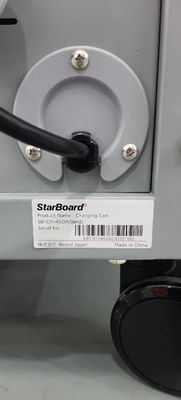 CE AC Şarj DC Şarj ve USB Tip-A Tip-C Kasa Depolama IPad Şarj Arabası Tekerlekli Mobil Şarj Dolabı