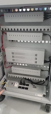 CE AC Şarj DC Şarj ve USB Tip-A Tip-C Kasa Depolama IPad Şarj Arabası Tekerlekli Mobil Şarj Dolabı