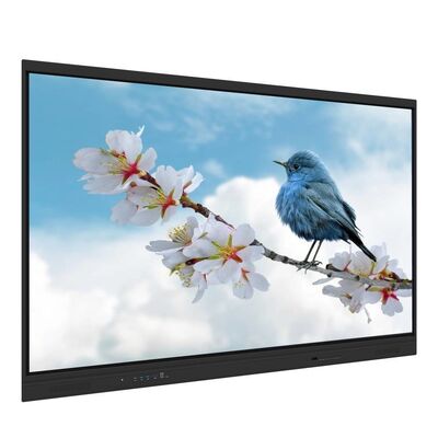 65/75/86 İnç 4K Çözünürlüklü Etkileşimli Düz Panel Akıllı Beyaz Tahta, Çoklu Dokunmatik ve Android/Windows/Linux/Mac OS