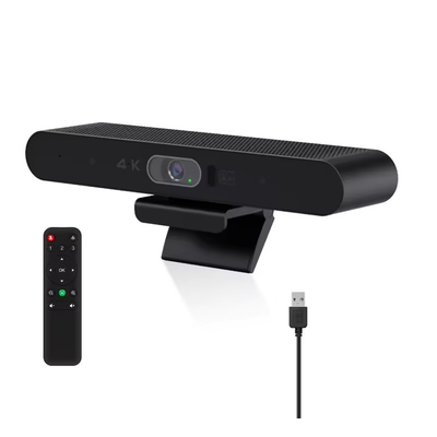 4K Konferans Kamerası USB Video Çubuğu All-in-One TV PC Video Ses Çubuğu AI Otomatik Çerçeveleme Konferans Kamerası