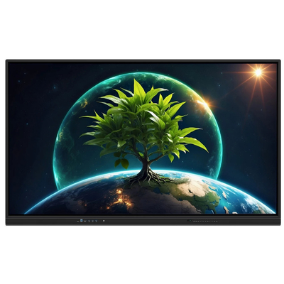 LCD Smart Board 86 inç Android 14 ile 8+128G 40 dokunma noktası wifi bt hdmi okul ofis işleri için kalibre yazılım