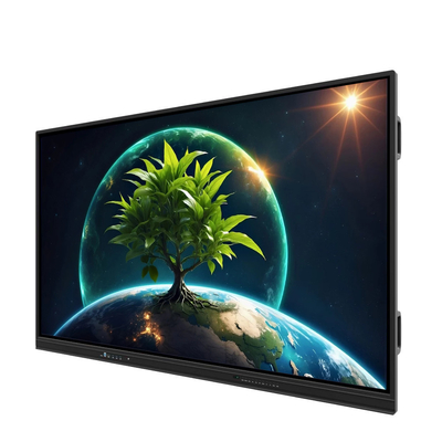 LCD Smart Board 86 inç Android 14 ile 8+128G 40 dokunma noktası wifi bt hdmi okul ofis işleri için kalibre yazılım