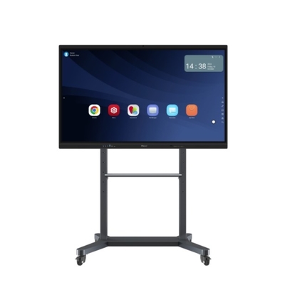 500cd/m2 Parlaklık Android OS 14 ve veya Gri Siyah Çerçeve Rengi ile LCD Akıllı Pano