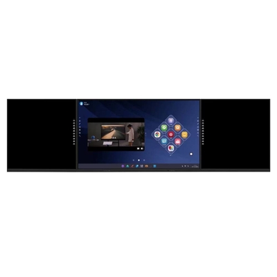 Akıllı Blackboard 86 98 Inch Android OPS Çift Sistemi 20 Dokunma Noktası Kamera Mikrofon Tarayıcı WIFI BT Dahili Eğitim Ofisi için