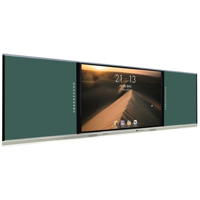 Akıllı Blackboard 86 98 Inch Android OPS Çift Sistemi 20 Dokunma Noktası Kamera Mikrofon Tarayıcı WIFI BT Dahili Eğitim Ofisi için